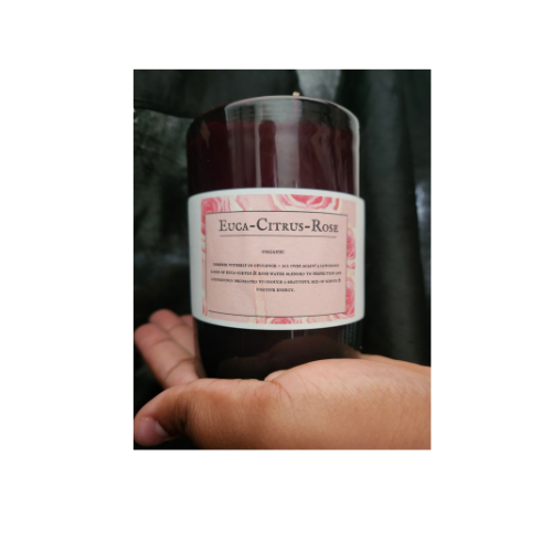EUCA-CITRUS-ROSE 12 oz scented candle