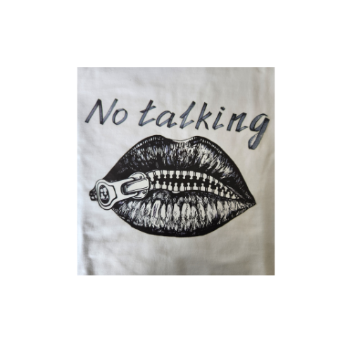 No Talking Short Sleeved Tee Shirt